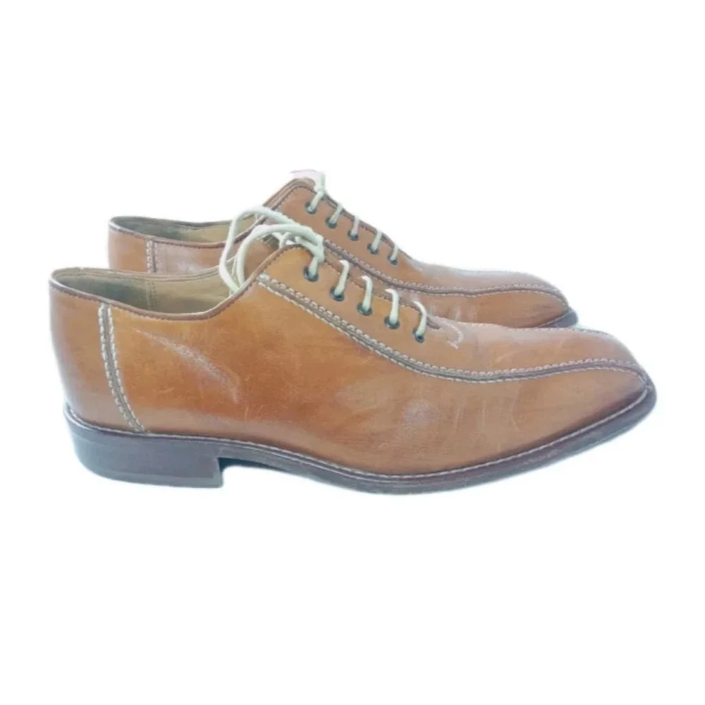 Nero Giardini Men's Shoes Size 41 EU/US 10 Made In Italy Brown